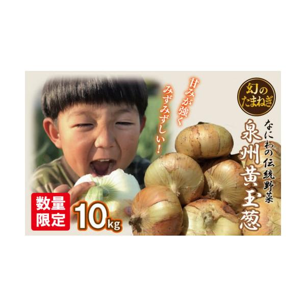 容量なにわの伝統野菜『泉州黄玉葱』10kg※画像はイメージです。消費期限可能な限り早めにお召し上がりください。発送期日2026年5月初旬から6月末までの期間に、ご寄附の受付順に発送予定※天候により収穫、発送期間が前後することもございます。配...
