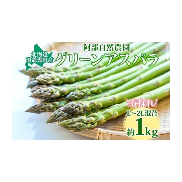 容量北海道洞爺湖町産グリーンアスパラ（L〜2L混合） 約1kg▼返礼品の地場産品基準[地場産品類型1]区域内の農場におけるグリーンアスパラの栽培【洞爺湖町とは】北海道の中央南西部に位置し、有珠山を始めとする火山や、美しい洞爺湖、そして湖畔に...