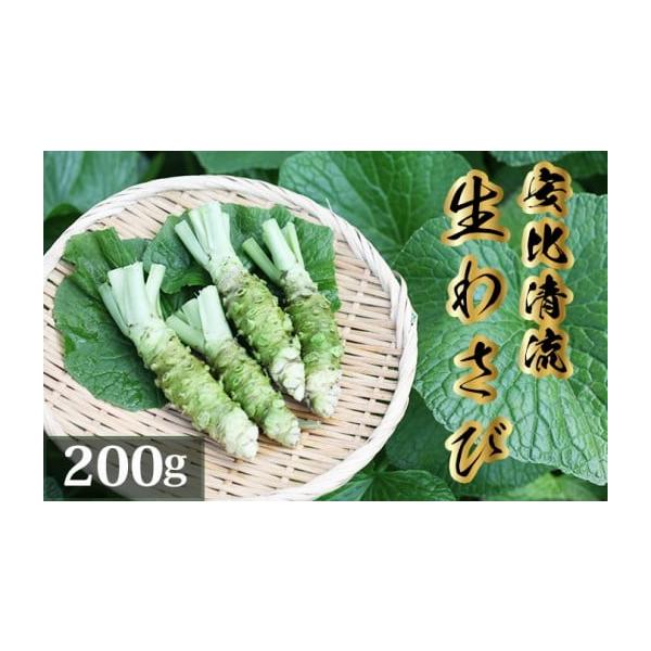 容量生わさび200g品種：ファースト、正緑など※まれに茎の隙間に小さなミミズが入っていることがありますが、わさびに害はありませんので安心してお召し上がりください。水でよく洗い流してください。※季節によってわさびの色、形、大きさが多少異なりま...