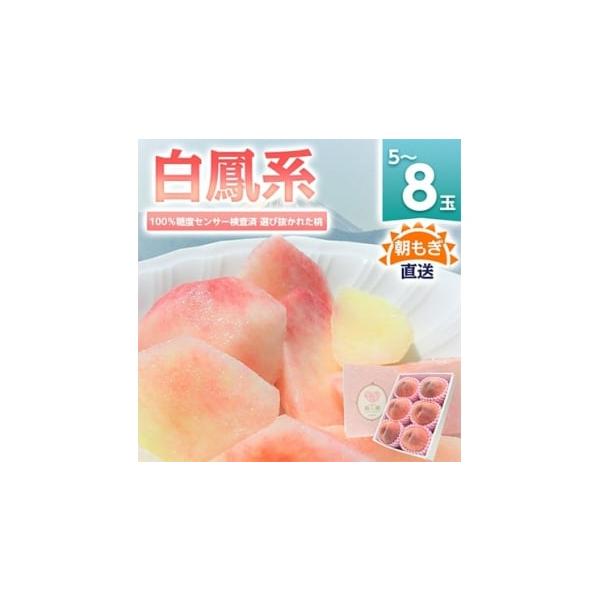 容量■お礼品の内容について・朝もぎ直送!『白鳳系』選び抜かれた桃[約2kg(5-8玉)]原産地:山梨県山梨市■原材料・成分桃【白鳳系】※品種指定不可■保存方法・冷蔵便の場合、到着次第すぐに冷蔵庫に入れて保存をし、美味しくお召し上がりください...