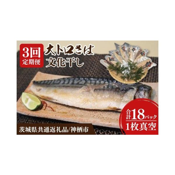 ふるさと納税 干物 サバ 茨城県 阿見町 鯖 定期便 大トロ 文化干し 6パック 3回 一夜干し さば サバ 飽和脂肪酸 EPA DHA 阿見町 茨城県 茨城県共通返礼品／神…
