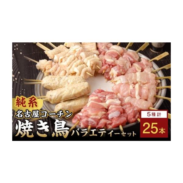 ふるさと納税 鶏肉 焼き鳥 愛知県 名古屋市 純系名古屋コーチン　焼き鳥バラエティーセット