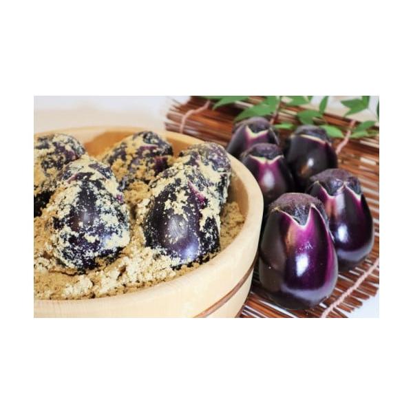 容量・水なす浅漬け3個入りの大袋×1・生なす（水なす）×2個・ビニール手袋、食べ頃や漬け方等の説明書※画像はイメージです。桶や竹籠はついておりません。消費期限発送日から7日間※発送日から5日〜1週間程度（冷蔵保存）で酸味が出て塩辛くなってき...