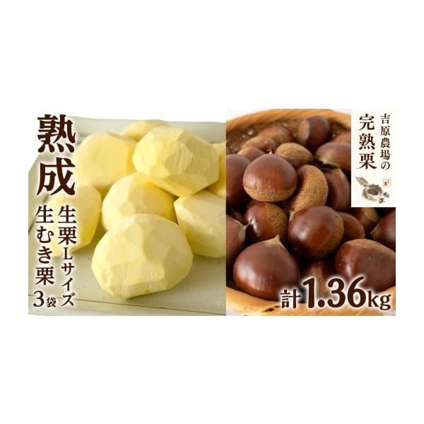 容量生栗 Lサイズ 1kg生むき栗 3袋（1袋あたり120g）消費期限生むき栗冷蔵6日発送期日10月下旬〜1月頃10月下旬以降は入金確認後、2〜3週間前後で発送※青果物のためなくなり次第終了となります※収穫状況、熟成好況により発送時期が前後...