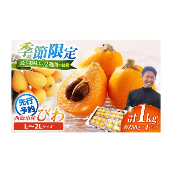 容量L〜2Lサイズびわ約1kg【原料原産地】西海市産消費期限到着後1週間以内にお召し上がりくださいませ。発送期日ゴールデンウィーク明けの5／7より順次発送いたします。※天候不順により、発送時期が予告なく前後する場合がございます。※熨斗対応や...