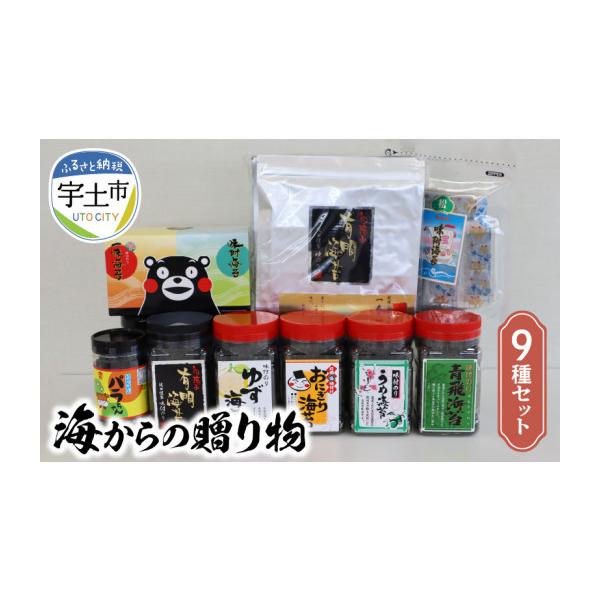 ふるさと納税 乾物 のり 熊本県 宇土市 佐田海苔店 海からの贈り物９種セット _U12-0032