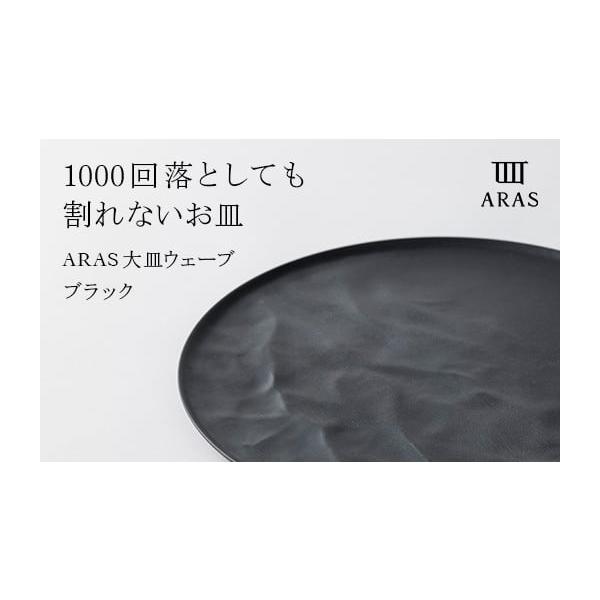 ふるさと納税 食器・グラス 皿 石川県 加賀市 ARAS 大皿ウェーブ 27cm