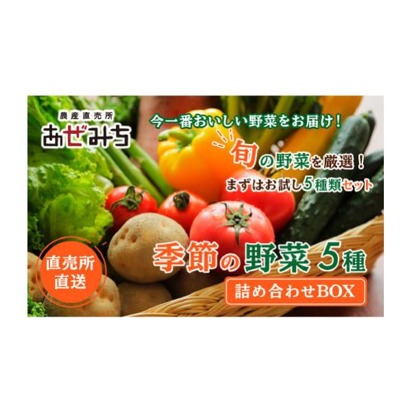 容量季節の新鮮野菜　5種類消費期限賞味期限：出荷日+5日発送期日20日以内に発送いたします配送冷蔵 別送事業者農産直売所あぜみち申込条件何度も申し込み可