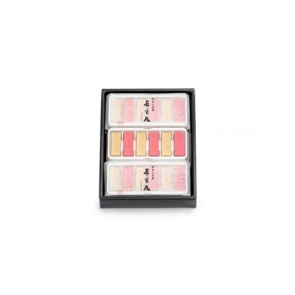 容量長生殿小墨36枚【白18枚、赤18枚】　（本体１枚３ｇ）【原材料名】【長生殿小墨】　和三盆（国内製造）、もち米粉、水飴／紅花赤色素、澱粉消費期限製造日より30日【保存方法】直射日光・高温多湿を避けて保存発送期日ご入金確認後、準備でき次第...