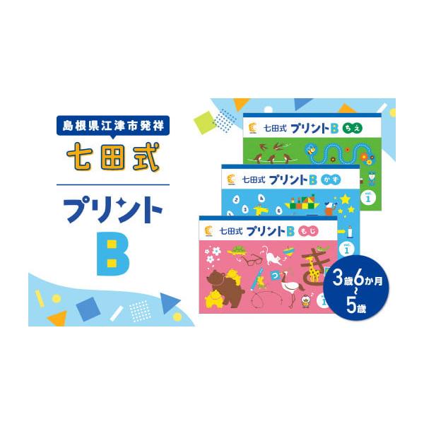 ふるさと納税 島根県 江津市 江津市 限定 返礼品：七田式プリントB 3歳半〜5歳 SC-50 しち...