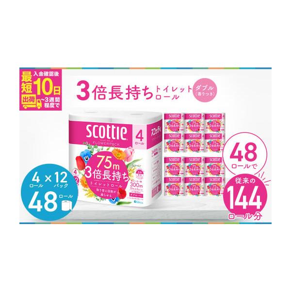 草加市3倍長持ちトイレットロール48個セット