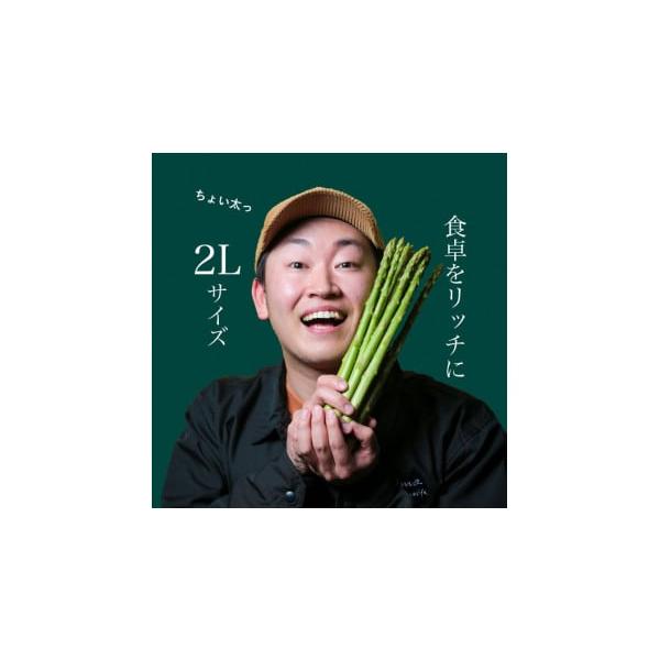 容量おおもりやアスパラガス「2Lサイズ」1kg発送期日御用意出来次第、随時出荷します。配送冷蔵 別送事業者おおもりや申込条件何度も申し込み可