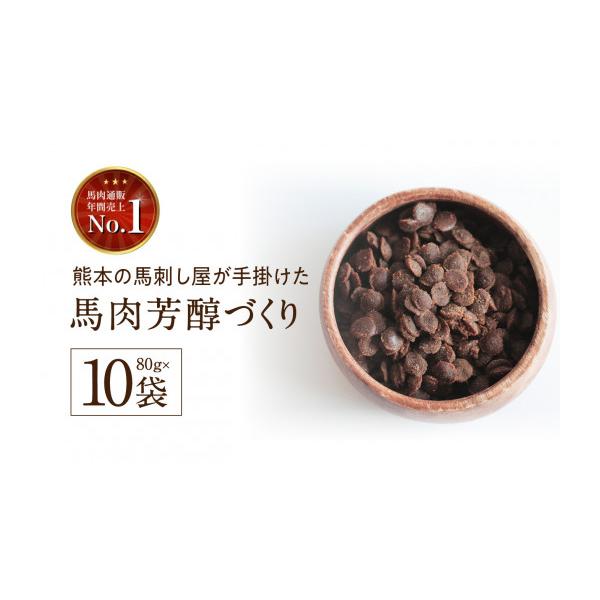 ふるさと納税 雑貨・日用品 熊本県 玉名市 馬肉芳醇づくり 80g × 10袋