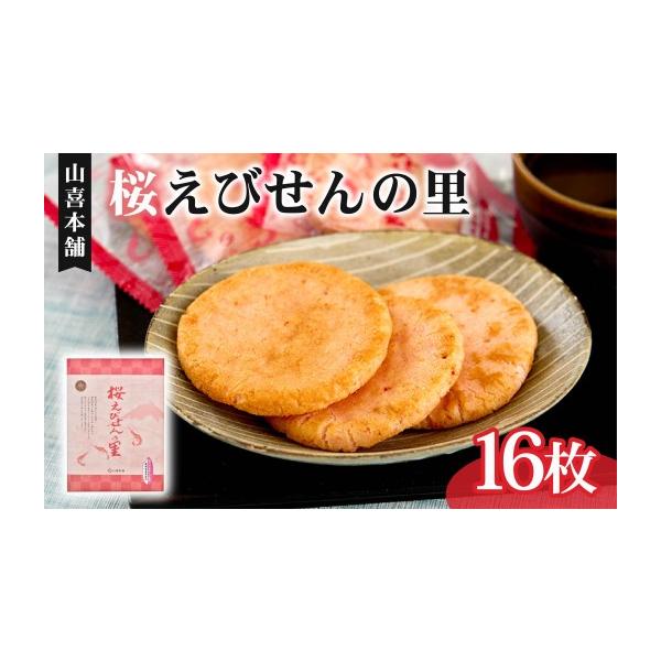 ふるさと納税 エビ 静岡県 藤枝市 せんべい 桜えびせんの里 16枚 のし