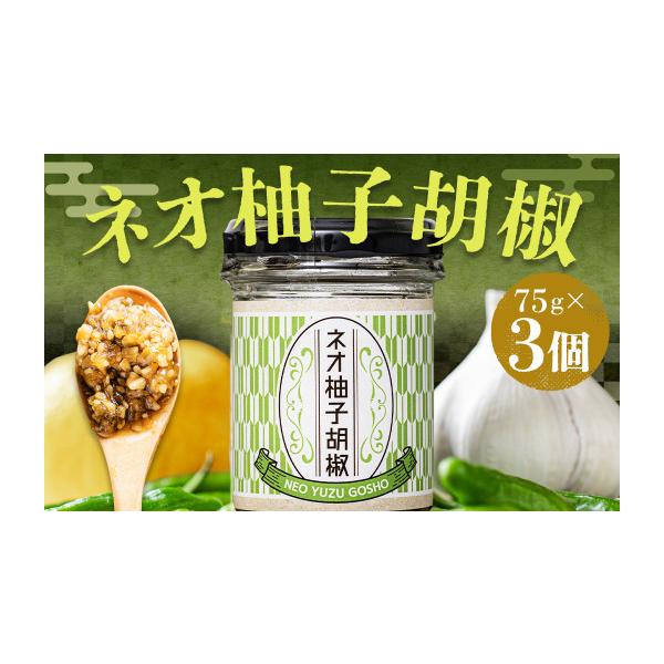 ふるさと納税 加工品等 福岡県 嘉麻市 ネオ柚子胡椒 3個セット 柚子