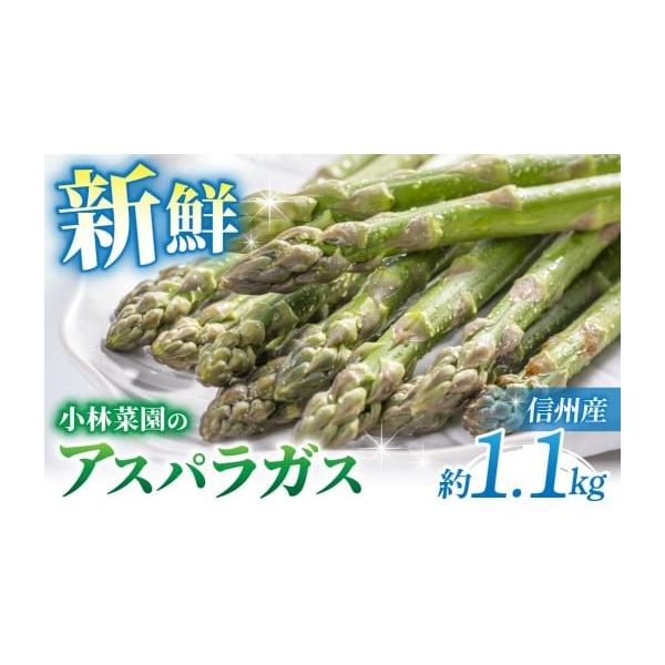 容量アスパラガス1.1kg（L〜3Lサイズ）消費期限冷蔵保存で１週間程度※お受け取り後はすぐに冷蔵保存し、なるべく早くお召し上がりください発送期日2026年4月上旬〜5月中旬配送冷蔵 時間指定 別送申込期日2026年4月20日まで事業者小林...