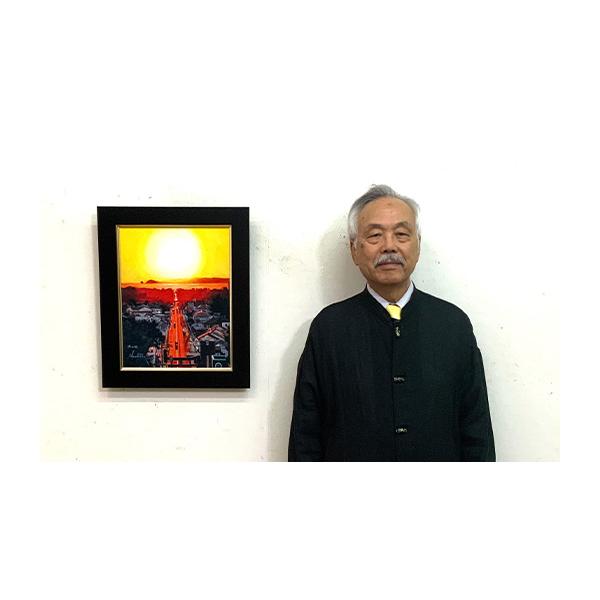 ふるさと納税 民芸品・工芸品 福岡県 福津市 画家・中村勝人の「光の道」版画作品 F4624