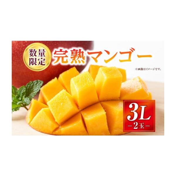 容量完熟マンゴー　3Lサイズ×2玉(合計900g〜1kg)消費期限賞味期限：完熟の状態での出荷となりますので、到着後できるだけお早めにお召し上がりください。発送期日2026年4月21日〜7月15日までに順次発送予定※一部離島にはクール便での...