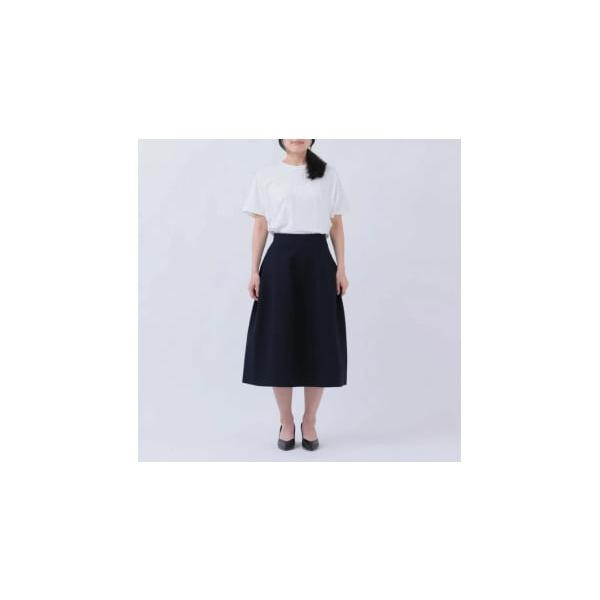 ふるさと納税 服 女 新潟県 見附市 Aラインスカート ブラック ／ L~LL（F-02） ふるさと納税 服 女 新潟県 見附市 Aラインスカート 濃紺 ／ L