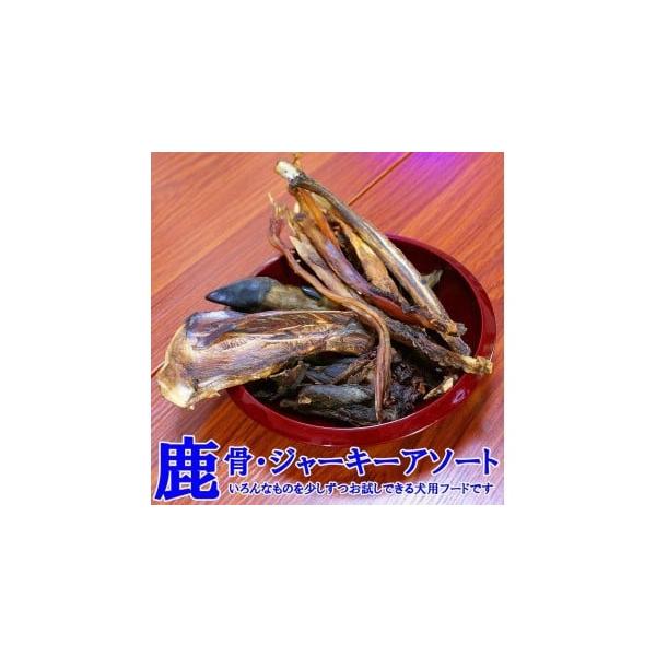 容量鹿の各部位「大腿骨」「上腕骨」「肩甲骨」「中手骨」「中足骨」「肋骨」「干し肉ジャーキー」「首筋の腱」「アキレス腱」「ひづめ」の中からチョイスして発送します。中型犬が食べられる大きさを基準にアソートしますが、ご購入後にわんちゃんのサイズや...