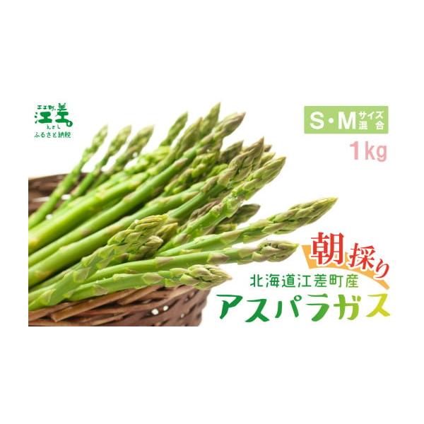 容量S・Mサイズ混合　1kg（40〜50本）　消費期限1週間　※できるだけお早めにお召し上がりください。発送期日春のアスパラ：3月下旬〜5月上旬夏のアスパラ：6月中旬〜8月下旬※発送予定期間外の発送はできません。※収穫でき次第順次発送となり...
