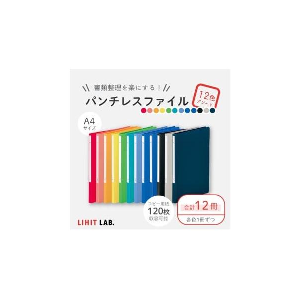 ふるさと納税 文房具・玩具 静岡県 菊川市 パンチレスファイル A4 12色