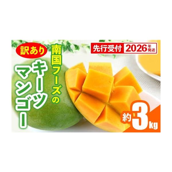 容量キーツマンゴー 訳あり 約3kg（3〜5玉）※玉数の指定はできませんアレルギー:ウルシ科消費期限同封する食べごろサインのリーフレットをご確認ください。発送期日2026年7月下旬〜8月末頃予定配送常温 別送申込期日2026年8月15日頃ま...