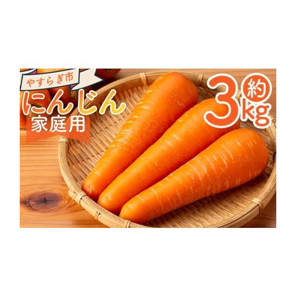 容量■家庭用 にんじん ３ｋｇ消費期限発送日含め1週間程度到着後はお早めにお召し上がりください発送期日11月〜2月末※収穫の状況により、配送が前後したり、期間が空く場合があります。ご了承ください。配送常温 時間指定 別送申込期日〜２０２６年...