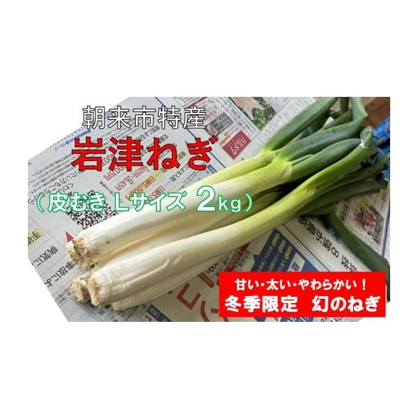 容量岩津ねぎ 皮むき Lサイズ 2kg（箱入り）消費期限発送日から1週間程度発送期日12月21日までの入金確認分は年内に発送します。12月22日以降の入金確認分は令和8年1月より順次発送します。※恐れ入りますが、発送期日のお問い合わせには対...