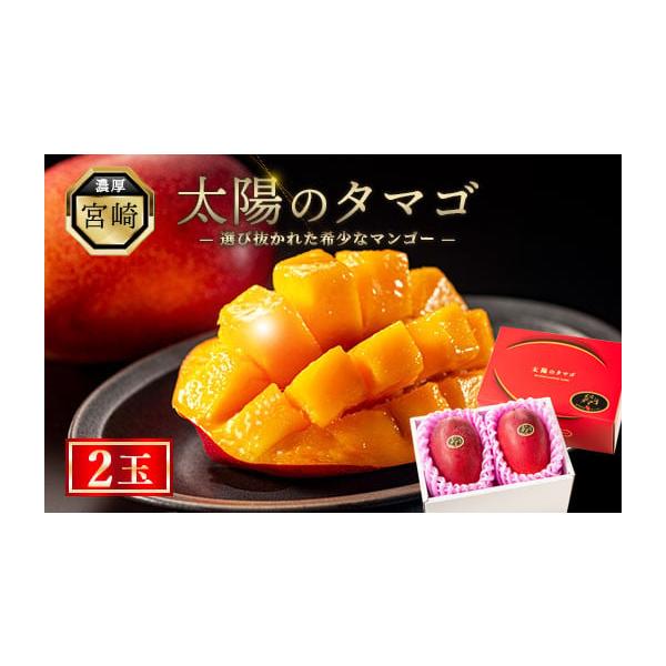 容量完熟マンゴー「太陽のタマゴ」2玉（約1kg）※2玉入り化粧箱を1箱お届けします。消費期限お受取り後、なるべくお早目にお召し上がりください発送期日2026年6月〜8月に順次発送予定※天候により発送時期が前後する場合がございます。予めご了承...