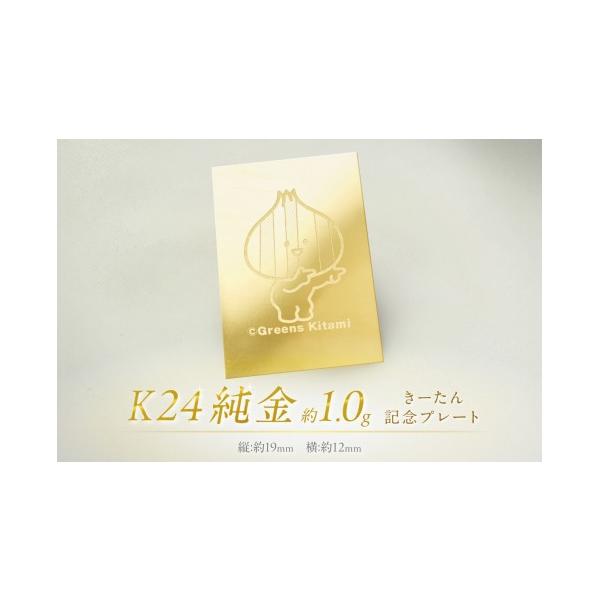 ふるさと納税 金工品 北海道 北見市 K24 純金 きーたん 1g 記念