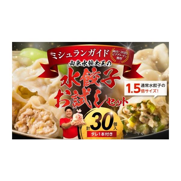 ふるさと納税 加工品等 岡山県 備前市 水餃子　お試しセット（水餃子20個入（タレ付き）・香味水餃子10個入） 水餃子専門店 香味 黄ニラ ぷるぷる もちもち 岡…