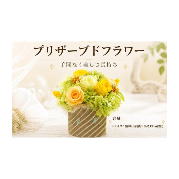ふるさと納税 雑貨・日用品 花 茨城県 筑西市 プリザーブドフラワー Sサイズ 花色おまかせ ギフト プレゼント 誕生日 お祝い 母の日 敬老の日 父の日 贈答 季…