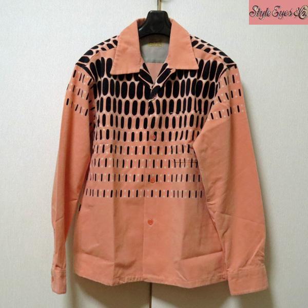 スタイルアイズ エルビスドットコーデュロイ シャツ L 黒ピンク