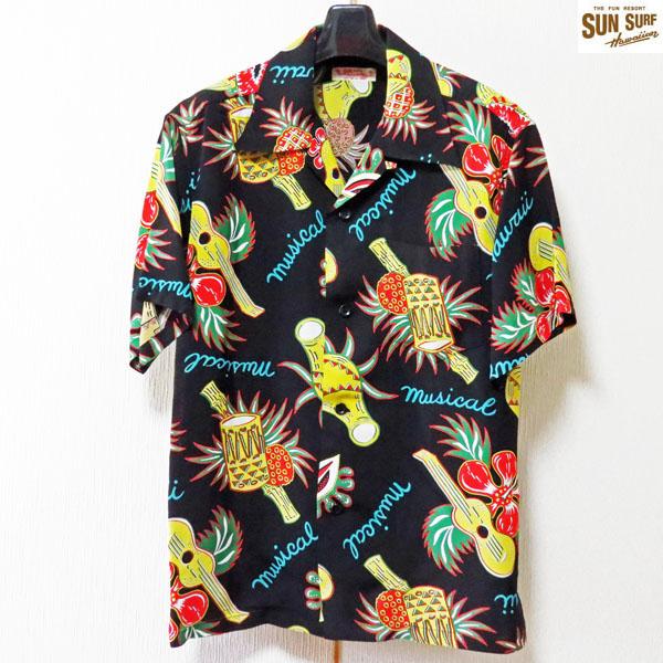 SUNURF☆SS39018☆HAWAII MUSICAL☆アロハシャツ☆未使用 SUN SURF サンサーフ アロハシャツ Sun Surf HAWAII MUSICAL