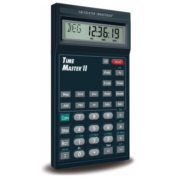 時間計算機 Time Master II 編集時間／スケジュール／経過時間の計算が簡単に タイマーとストップウォッチ機能付き (日本正規品／日本語説明書／1年保証付き)