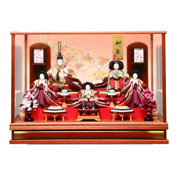 ひなケース】ひなケース：小三五親王芥子官女揃：伏見屋監修 【雛人形
