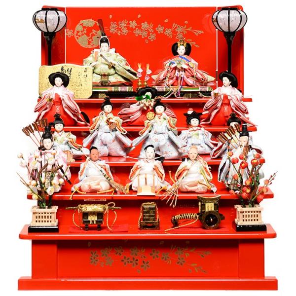 雛人形 杢製七段 雛ごよみ 朱赤漆五段飾 小芥子親王小 十三人揃 千匠作 七段飾り ひな人形 Buyee Buyee Japanese Proxy Service Buy From Japan Bot Online