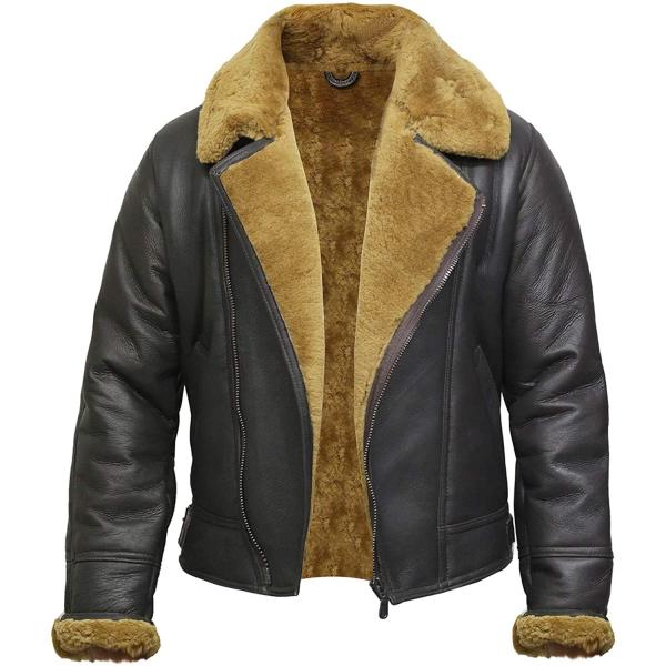 並行輸入品】ボンバージャケット メンズ B3 アビエイター リアルシープ