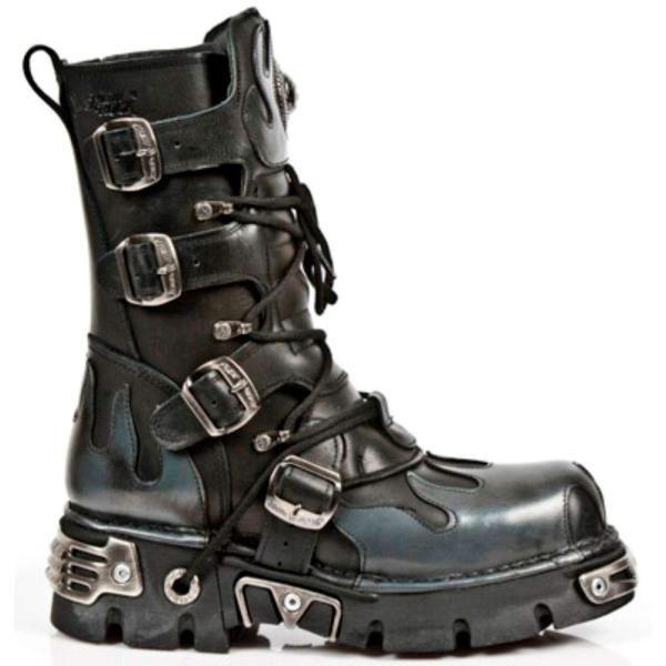 並行輸入品】New Rock Newrock 591 S2 シルバーフレーム メタル