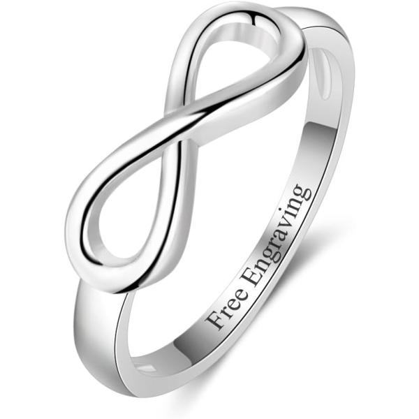 並行輸入品】Personalized Free Engrave infinity bff友情リング