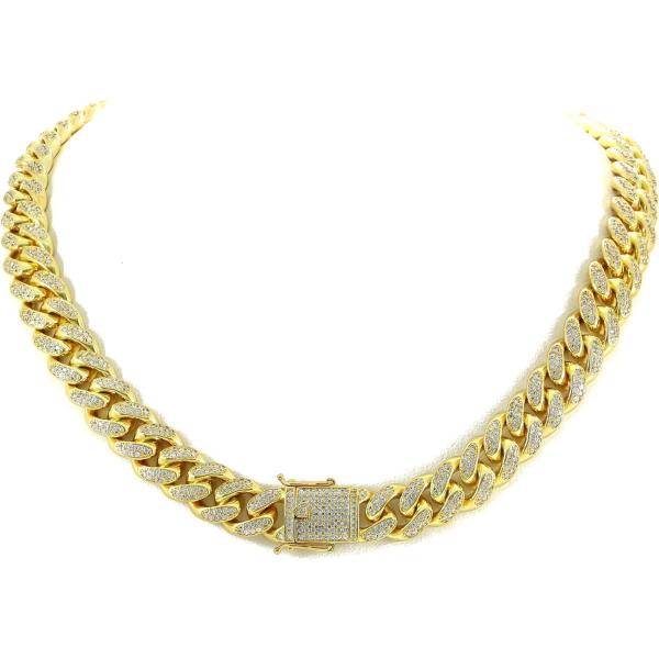 4.5mm マイアミ キューバンリンク チェーン 22インチ 14kt YG 4.5mm マイアミ キューバンリンク チェーン 22インチ 14kt YG