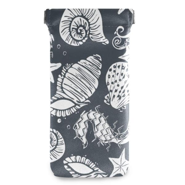 商品名:  Eyeglasses Case Glasses Pouch - Seashell Squeeze Top Sunglasses Pouch Portable Microfiber Pouch for Women Men Kids...