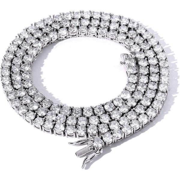 テニスネックレス レディース テニスチェーン メンズ フェイク