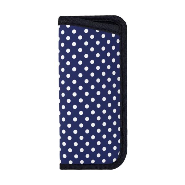 商品名:  Deep Blue And White Dots Soft Shell Pouch Case For Sunglasses Eyeglasses And Spectacles For Men Women Mediumブランド: ...