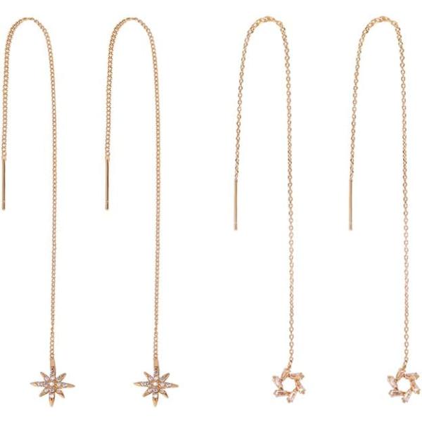 並行輸入品】ロングチェーンタッセルイヤリング レディース ティーン