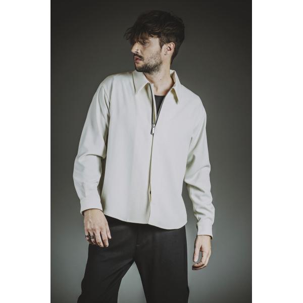 NO ID. ノーアイディー　フライフロントハーフＺＩＰ−ＳＨ　シャツ