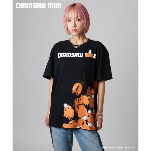 チェンソーマン Tシャツ 白 アニメTシャツ ポチタ チェンソーマン【glamb】Tシャツ（ポチタ） | チェンソーマン