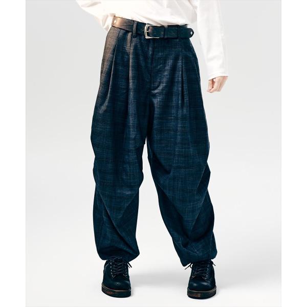 glamb（グラム） Glen Check Tuck Pants / グレンチェックタックパンツ