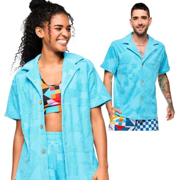 ZUMBA 正規品カラフルボタンアップシャツ　新作 ZUMBA カラフルウェア 正規品 - メルカリ